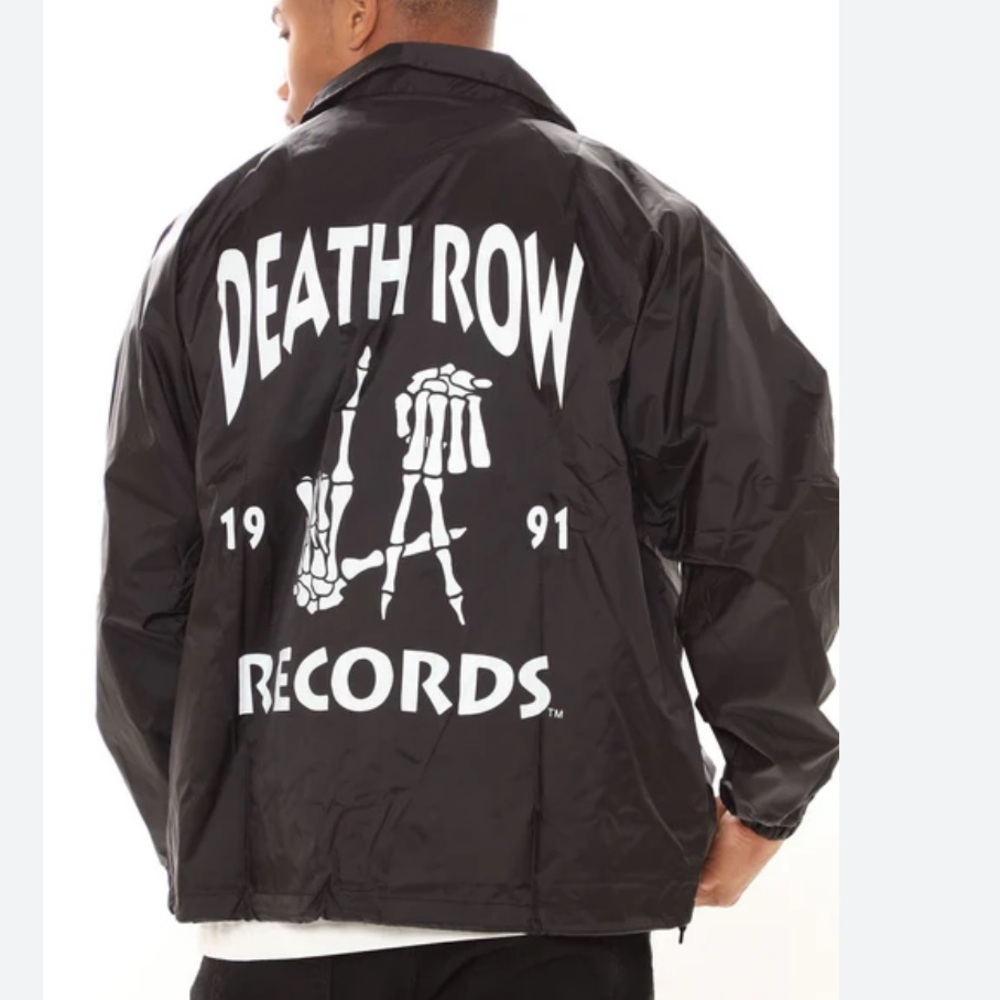 📌 NWT Death Row x Nova Men LA Records Windbreaker Jacket